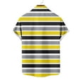 thumbnail image 6 of Ashirexll Button up Shirt Men, Big and Tall Shirts for Men, Summer Casual Shirts Fashion Turndown Collar Striped Short Sleeve Button Shirts Plus Size, 6 of 6