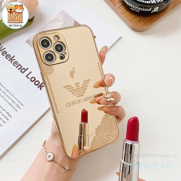 Funda De Teléfono Dorado De Alta Calidad Para IPhone 11 12 13 Pro Max 14 Plus