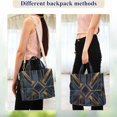 thumbnail image 4 of FORMRS Womens Corduroy Tote Bag Crossbody Shoulder Handbag with Pocket, Elegant Geometric Pattern, 4 of 7