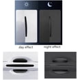 thumbnail image 4 of 8pcs Car Door Handle Scratched Protective Film Side Stick Scratched Door Protector Film Car Door Handle Reflective Strip Sticker Suitable for Most Car Models Black Honeycomb Pattern, 4 of 5