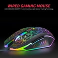 thumbnail image 3 of Graflsoa Ergonomic Wired Gaming Mouse with 4 DPI Settings, 7-Color RGB Lighting, and Optical Tracking - DI-105 Crackle Edition, 3 of 6