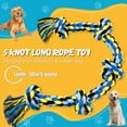 thumbnail image 6 of UPSKY Dog Rope Toy for Large Medium Dogs, Indestructible Heavy Duty 3 feet 5 Knots Rope Toy, 6 of 7