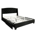 thumbnail image 6 of Castle Place Classic Velvet Full Platform Bed with Storage, Black, 6 of 11