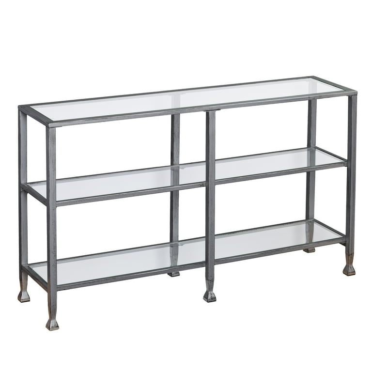 3 tier 2024 glass console table