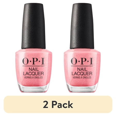 (2 pack) OPI Nail Lacquer, Princesses Rule, Pink Nail Polish, 0.5 fl oz