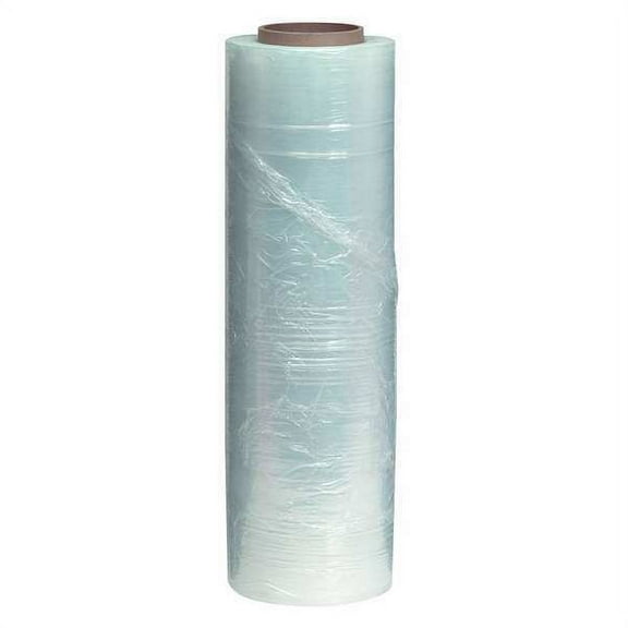ZoroSelect Hand Stretch Wrap 18" x 1500 ft., Cast Style, Clear