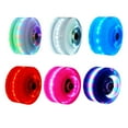 thumbnail image 3 of ziyahi Roues de Patinage Rondes à LED Quadruple Lumineuses Réduisant la Friction Accessoires de Patinage à Double Rangée pour Extérieur Rouge, 3 of 6