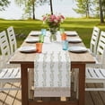 thumbnail image 4 of Table Runners 72 Inches Long Dress Scarves, Beige Floral Farmhouse Kitchen/Dining Table Runner, Coffee Tablerunners, Spring Summer Botanical Flowers 14x72 Inch, 4 of 9