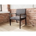 thumbnail image 4 of Pemberly Row Waiting Reception Wide Guest Chair Wood Frame in Black, 4 of 5