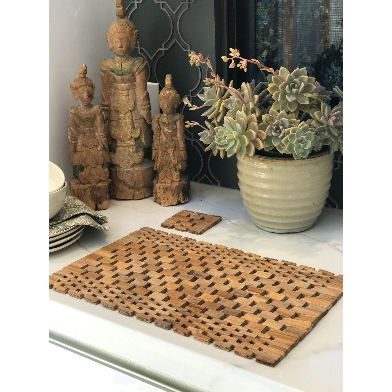 Hip-o Modern Living IPM082 Handmade Dining Placemat - Set of 2