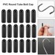 thumbnail image 4 of 100Pcs Rubber End Caps 4Mm ID PVC Round Tube Bolt Cap Cover Screw Thread Protectors Black, 4 of 5