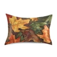 thumbnail image 7 of Yayeee Pillowcase Standard Size Set of 2 Satin Wrinkle Resistant Pillow Case, Colorful Autumn Leaves, 7 of 7