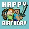 thumbnail image 2 of Girls Minecraft Happy Birthday Steve and Alex T Shirt, 2 of 4