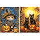 thumbnail image 3 of 2 Uds 5D DIY Halloween Calabaza Gato Arte 30x40cm, 3 of 9