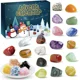 thumbnail image 5 of Calendario de Adviento de 24 días con cristales, calendario de Adviento navideño, caja de regalo, piedras preciosas naturales, minerales, colección de rocas, regalo de cuenta regresiva para Navidad, 5 of 5