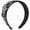 Black, variant on Jiibva Rock Headband PU Leather Headband Gothic Tiaras Leather Buckle Headband Steampunk PU Leather Headpiece Punk Headband