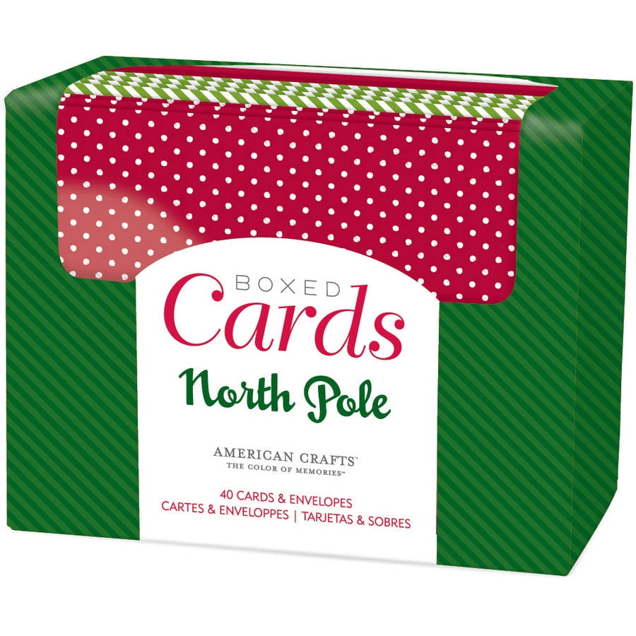Heidi Swapp A2 Cards W/envelopes 40/box-winter Wonderland 4.375"x5.75" 