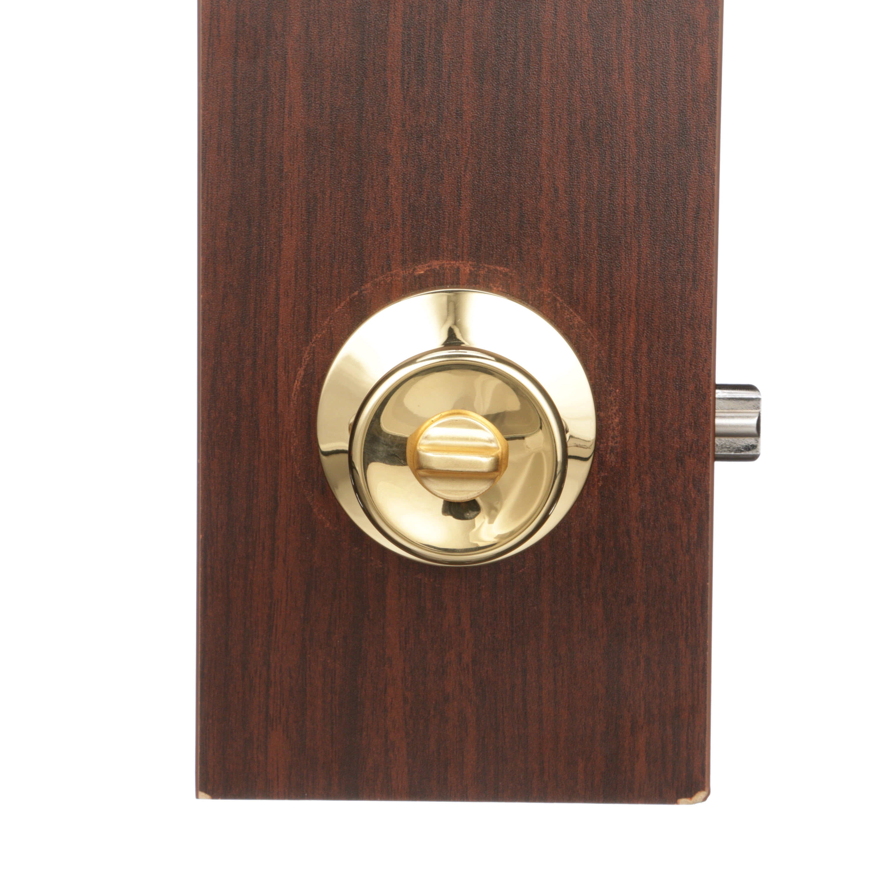 Mountain Security Keyed Entry Doorknob, Tulip, Polished Brass Finish
