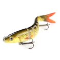 thumbnail image 5 of NIBOLOG 10cm/10g Artificial Bait Bright Color 3D Simulation Eyes Realistic Looking Treble Hook Design Easy Penetration Fishing Artificial Bait Multi-Jointed Swimbait Fishing Supplies, 5 of 8