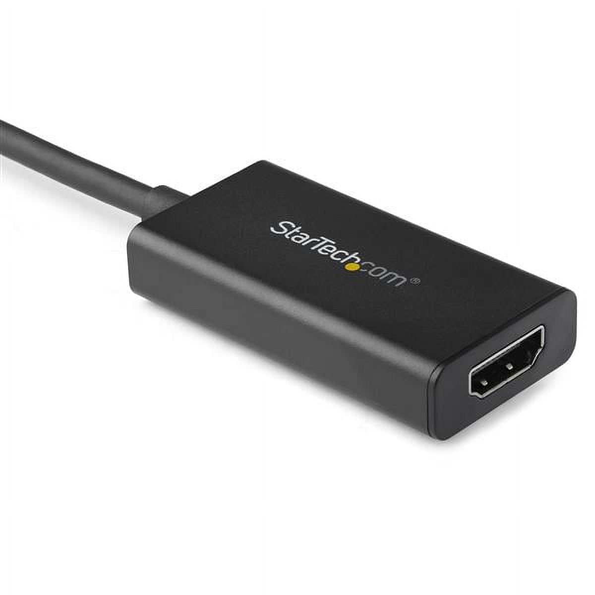 StarTech.com DP2HD4K60H DisplayPort to HDMI Adapter with HDR 4K 60Hz - Black