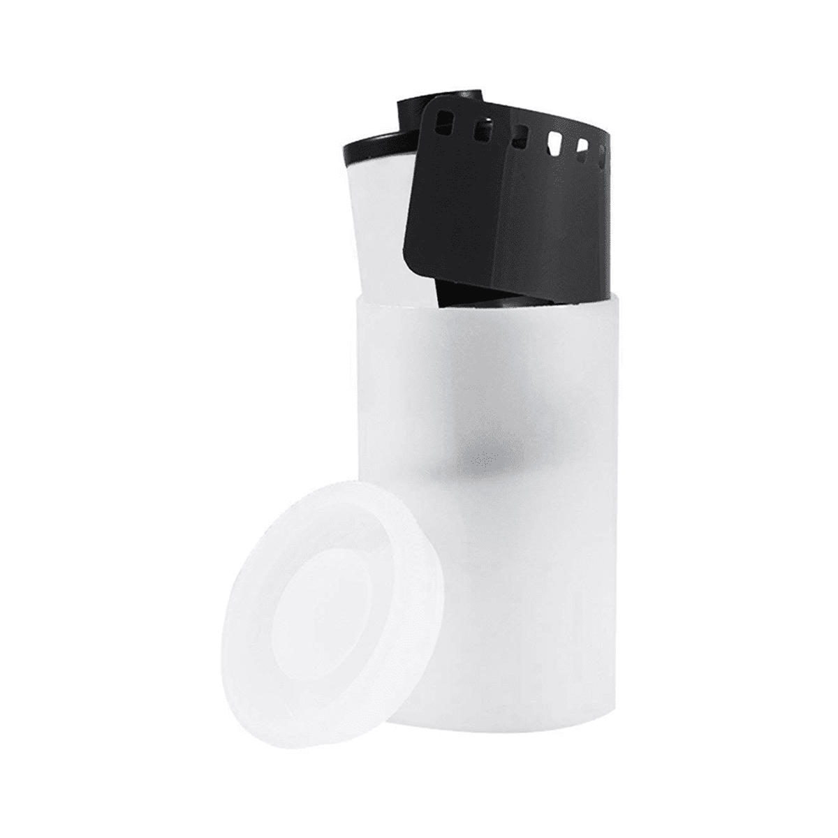 200PCS Plastic Empty Film Canister Camera Reel Container Storage Case Can for Accessories Art Bead Coin Pill White