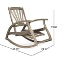 thumbnail image 5 of Wood Rocking Chair In Grey With Feature And Footrest Option Rocker Weather Resistance, Retractable Color, 5 of 5
