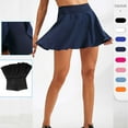 thumbnail image 3 of Kiplyki Fall Fashion Women's Sports Short Skirt Loose Fake Two-piece Anti-peep and Quick-drying Running Fitness Culottes Tennis Skirt, 3 of 3