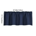 thumbnail image 3 of Lilixerw Valance Curtain for Kitchen,Blackout Window Curtain For Bedroom Living Dining Room Window Valance,Dark Blue, 3 of 7