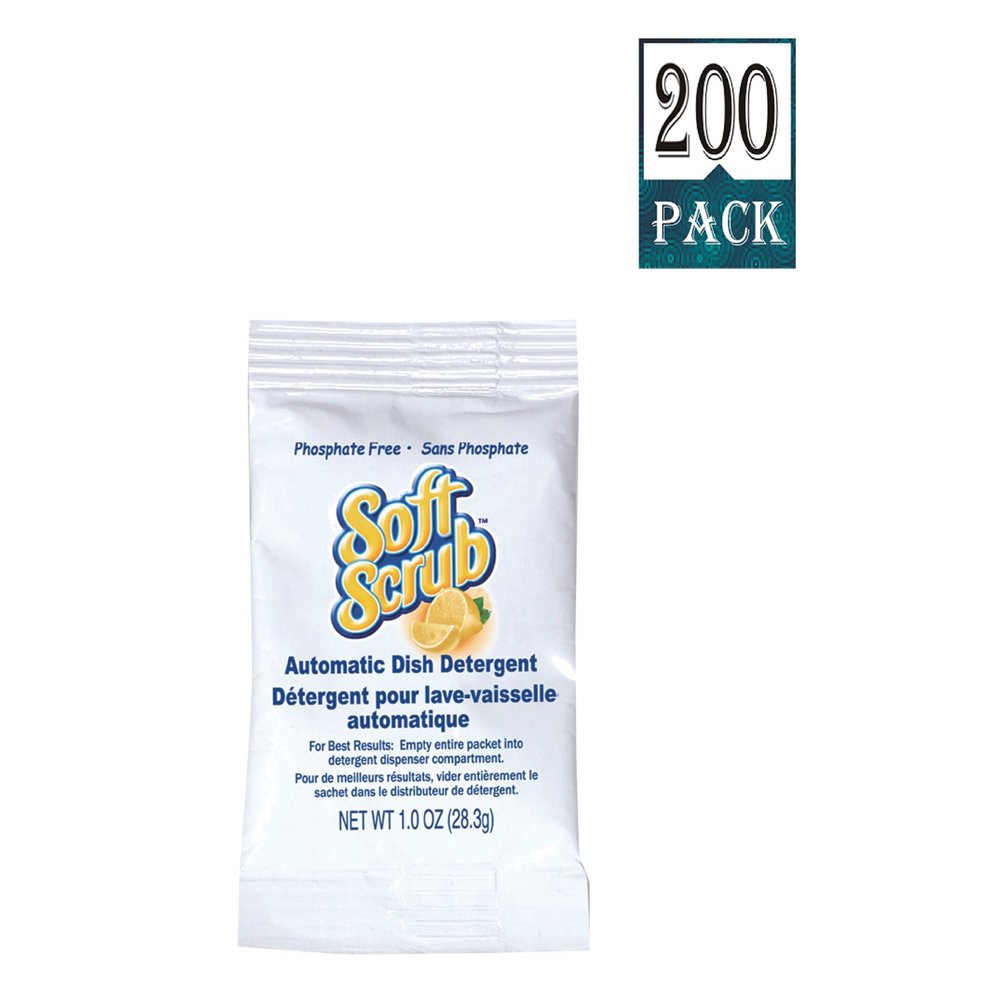 Soft Scrub Automatic Dish Detergent, 1oz Pouch (Pack of 200)