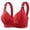 Red, variant on Wdgfv High Support Bras for Women Lace Push Up Comfortable Breathable Four Button Front Closure Support Bra for Everyday Wear Light Green 42
