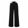 thumbnail image 4 of JAJAHO Girls School Uniform Pants Elastic Waist Wide Leg Stretchy Pants Back To School Clothes For Kids 5-16Y, 4 of 5