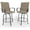 Gray, variant on Memoryfield Outdoor Swivel Bar Stools Set of 2, Bar Height Patio Chairs with High Back & Armrests, Textilene Fabric Bar Stools for Patio, Deck, Backyard & Garden, Blue