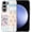 A Floral Lace Patchwork, variant on Designed for Samsung Galaxy S24 FE, Hybrid 2-Layer Case, Military-Grade Protection Durable Shockproof Anti-Scratch Phone Case, A Pink Blue Jesus Collage