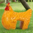 thumbnail image 4 of Estatua de pollo para jardín Wdftyju adorno divertido de gallina, 4 of 6