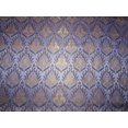 thumbnail image 4 of Silk Brocade fabric Navy Blue x metallic gold color 44" wide BRO769[1], 4 of 4