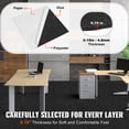 thumbnail image 3 of VEVOR Carpet Tiles Peel and Stick, 24” x 24” Squares Self Adhesive Carpet Floor Tile, Soft Padded Carpet Tiles, Easy Install DIY for Bedroom Living Room Indoor Outdoor (15Tiles, Carbon Black), 3 of 9