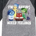 thumbnail image 3 of Inside Out - Mixed Feelings -Toddler And Youth Raglan Graphic T-Shirt, 3 of 4