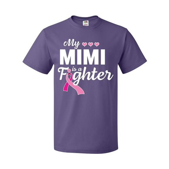 Inktastic Breast Cancer Awareness My Mimi is a Fighter T-Shirt