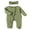 Green, variant on Newborn Baby Girl Boy Footies Onesie Ribbed Waffle Romper 3M 6M 12M Long Sleeve Zippers Ruffle Jumpsuit Fall Winter Clothes