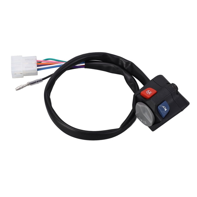 Interruptor de Apaguado de Bocina de Faro, Interruptor de Bocina de Faro de MotoCleta 7811-107-0000 Interruptor de Control de Agarre de Manillar Integrado Para 125 200 250 300