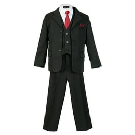 Costume Garçon 4 Pièces Spring Notion – Pantalon, Gilet, Veste, Noir Et Blanc, Taille 12