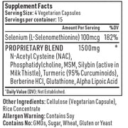 Liver Medic Hepatiben Liver Detox Cleanse Non-GMO Liver Detox and Support, Milk Thistle, Turmeric, L-Glutathione, Vegetarian Capsules, 60 Count