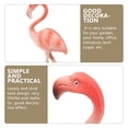 thumbnail image 3 of Toddmomy 2Pcs Garden Flamingo Figurines for Potted Plant Decoration Realistic Flamingo Shape Assorted Color 2.6x2.2x1In, 3 of 8