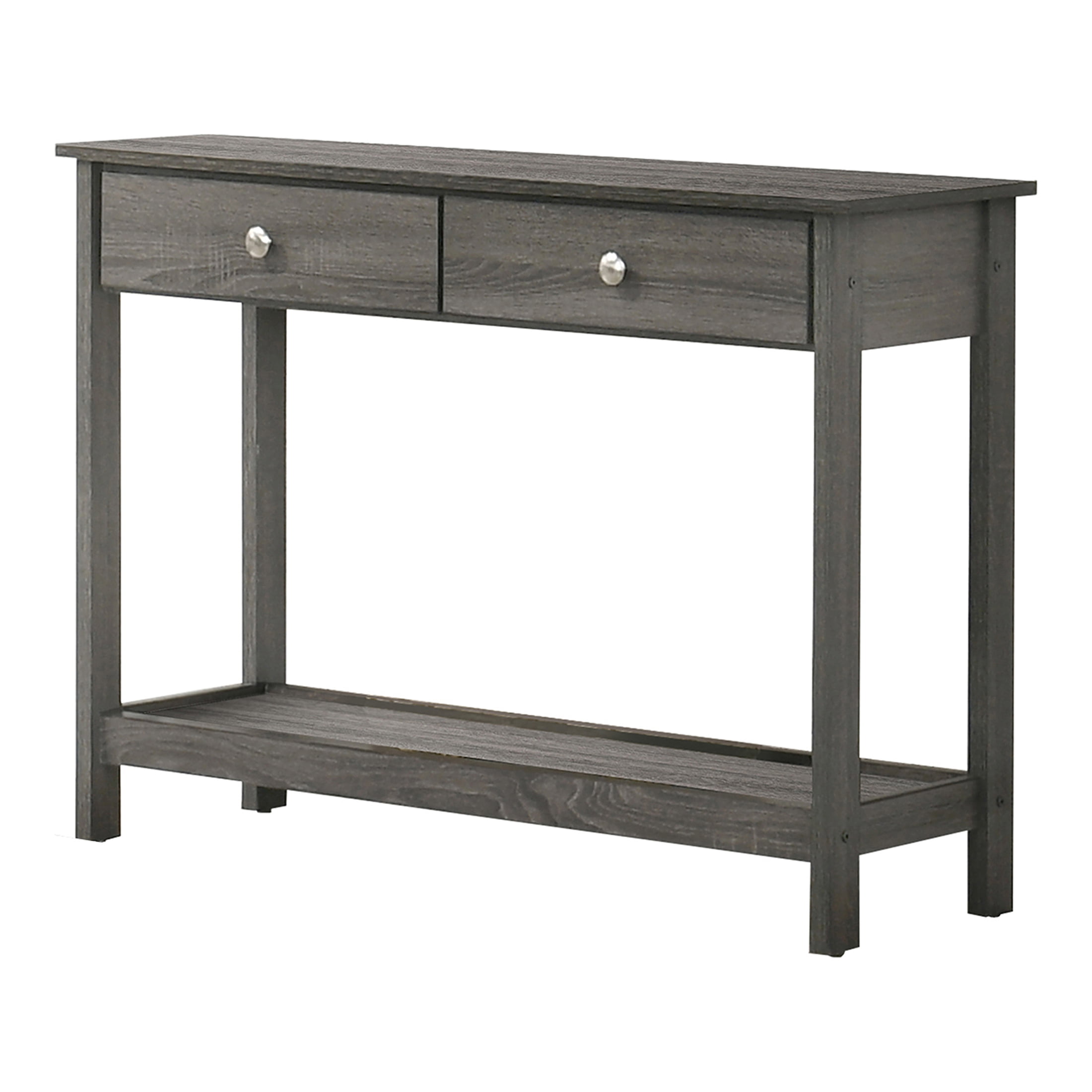 Furniture of America Manac 2-Drawer Console Table, Gray