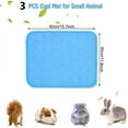 thumbnail image 2 of 3 PCS Summer Cooling Mat for Rabbit, Washable Guinea Pig Bed, Breathable Ice Silk Self-Cooling Blanket Bed Mat for Rabbits Guinea Pigs Chinchillas Ferret Small Animal, 2 of 7