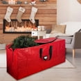 thumbnail image 3 of Large Capacity Christmas Tree Storage Bag, Multi-Function PE Handles, Zipper, Waterproof Artificial Tree Organizer for Home, 3 of 8
