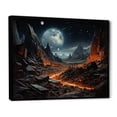 thumbnail image 2 of Designart "Asteroid Ascendancy horizon II" Asteroids Floater Framed Wall Art Living Room, 2 of 7