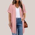 thumbnail image 2 of SHTXOZHI Cardigans for Women Short Sleeve Open Front Cardigan Casual Jacket with Pockets, 2 of 7