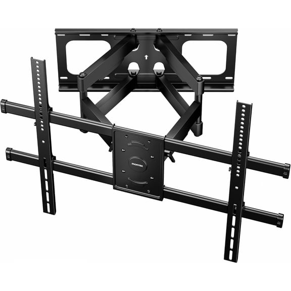 monTEK Full Motion TV Wall Mount for 50-100 Inch TVs, 25" Long Extension Articulating Arm, ±90° Swivel, 5°/-15° Tilt, Supports up to 165 lbs, Max VESA 800x600mm, Fits 16"/18"/24" Studs