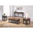 thumbnail image 5 of Sunset Trading Dakota 4PC Rectangle Coffee Table Set w Console Brown Gray Wood, 5 of 10